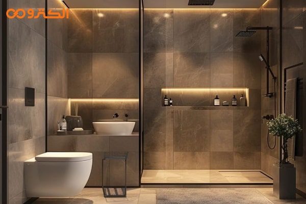 نورپردازی سقف کاذب سرویس بهداشتی