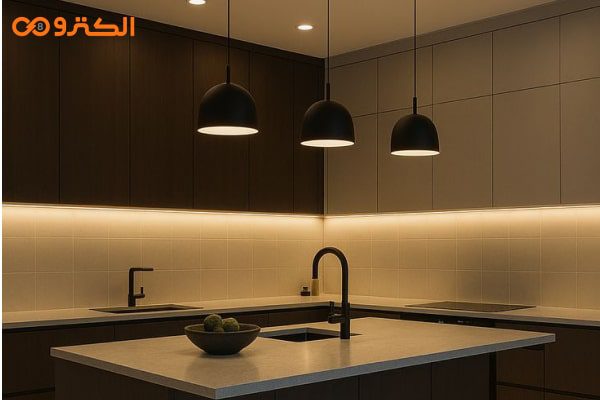 چراغ آویز نورپردازی آشپزخانه کوچک