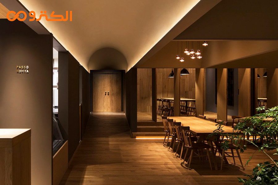 نورپردازی کافه رستوران با نور مخفی