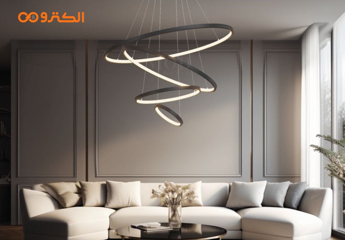 نورپردازی با لوستر ال ای دی سقفی