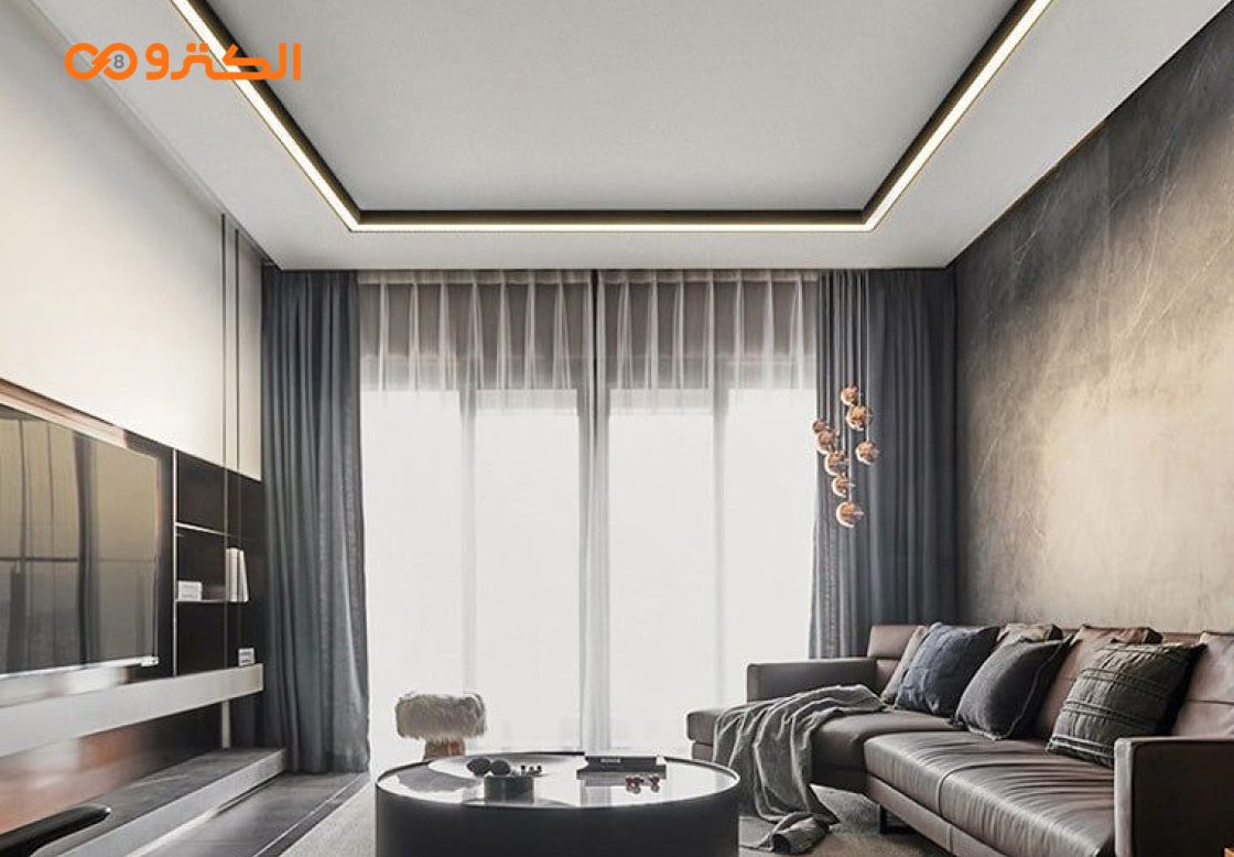 نورپردازی سقف برای خانه با لاینر ال ای دی