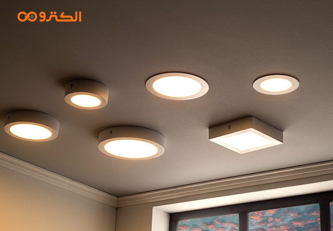 نورپردازی سقف خانه با پنل سقفی توکار و روکار